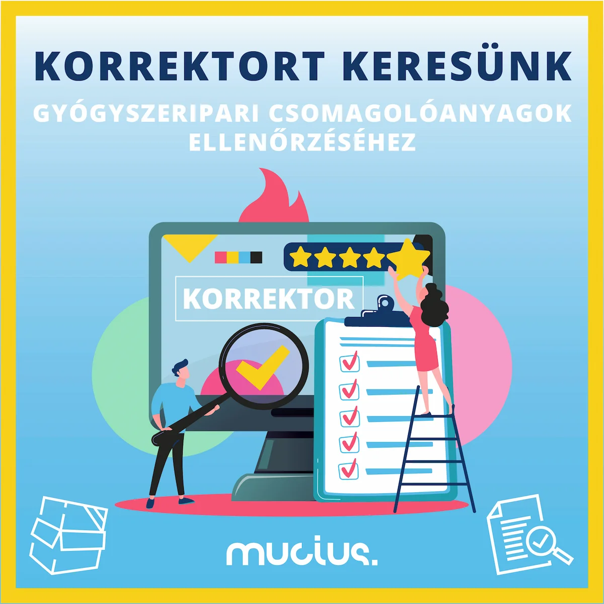 Korrektort keresünk gyógyszeripari csomagolóanyagok ellenőrzéséhez