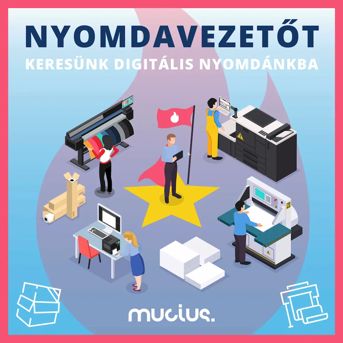 Nyomdavezetőt keresünk digitális nyomdánkba